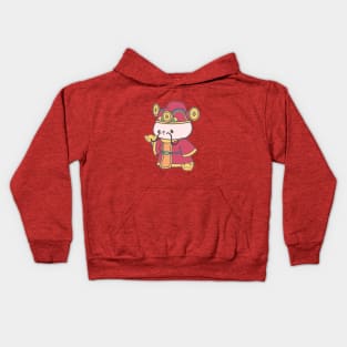 Loppi Tokki Dons Chinese Traditional Costume, Spreading Prosperity for Chinese New Year! Kids Hoodie